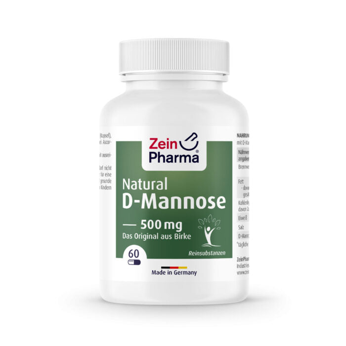 Natural D-Mannose 500mg (60 cápsulas)