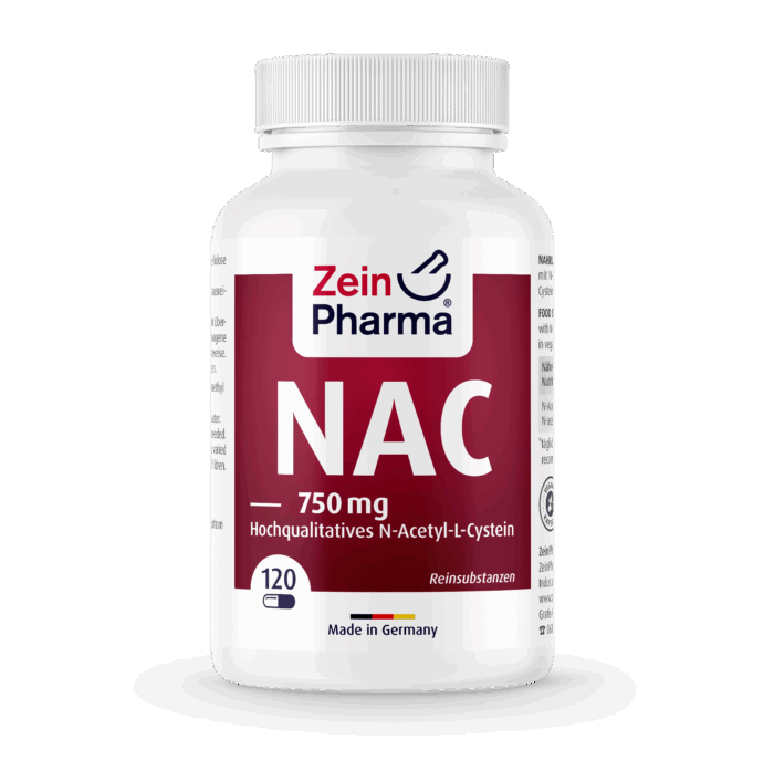 NAC (N-acetil L-Cisteína) 750mg (120 cápsulas)
