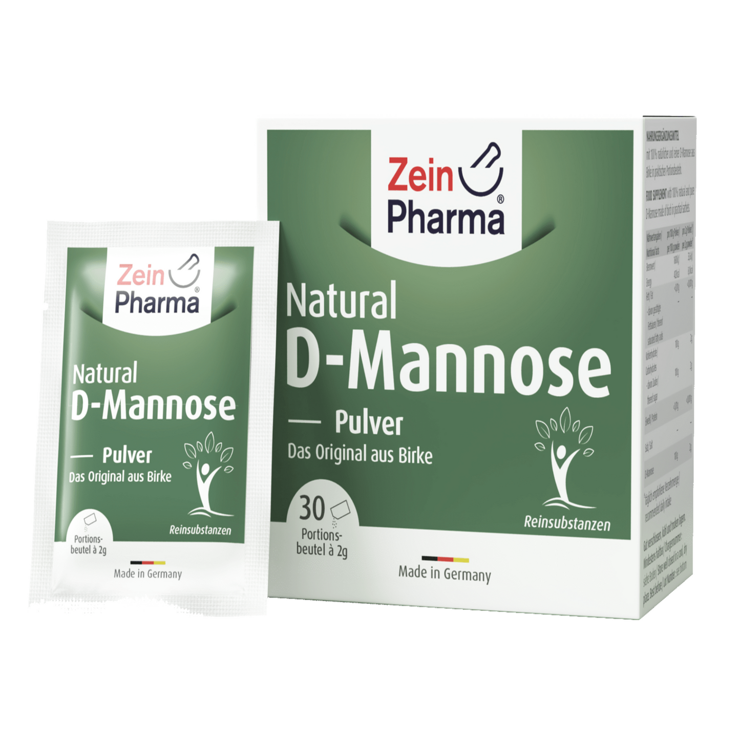 D-Mannose Natural Powder - 30 Sachets x 2g