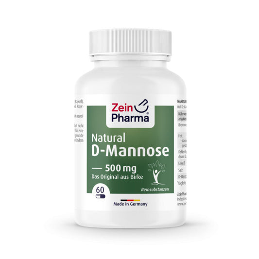 Natural D-Mannose 500mg (60 cápsulas)