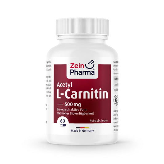 Acetil L-Carnitina 500mg (60 cápsulas)