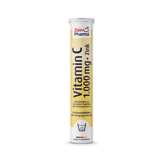 Vitamina C 1000mg + Zinco 10mg (20 pastilhas efervescentes)