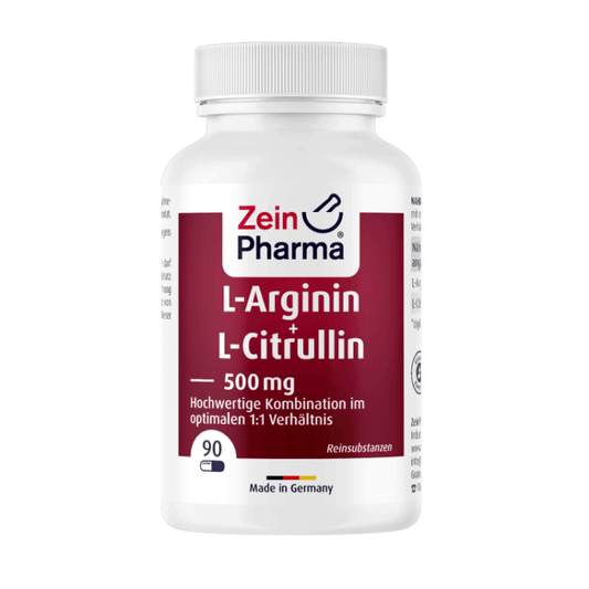 L Arginina + L Citrulina 500mg (90 cápsulas)