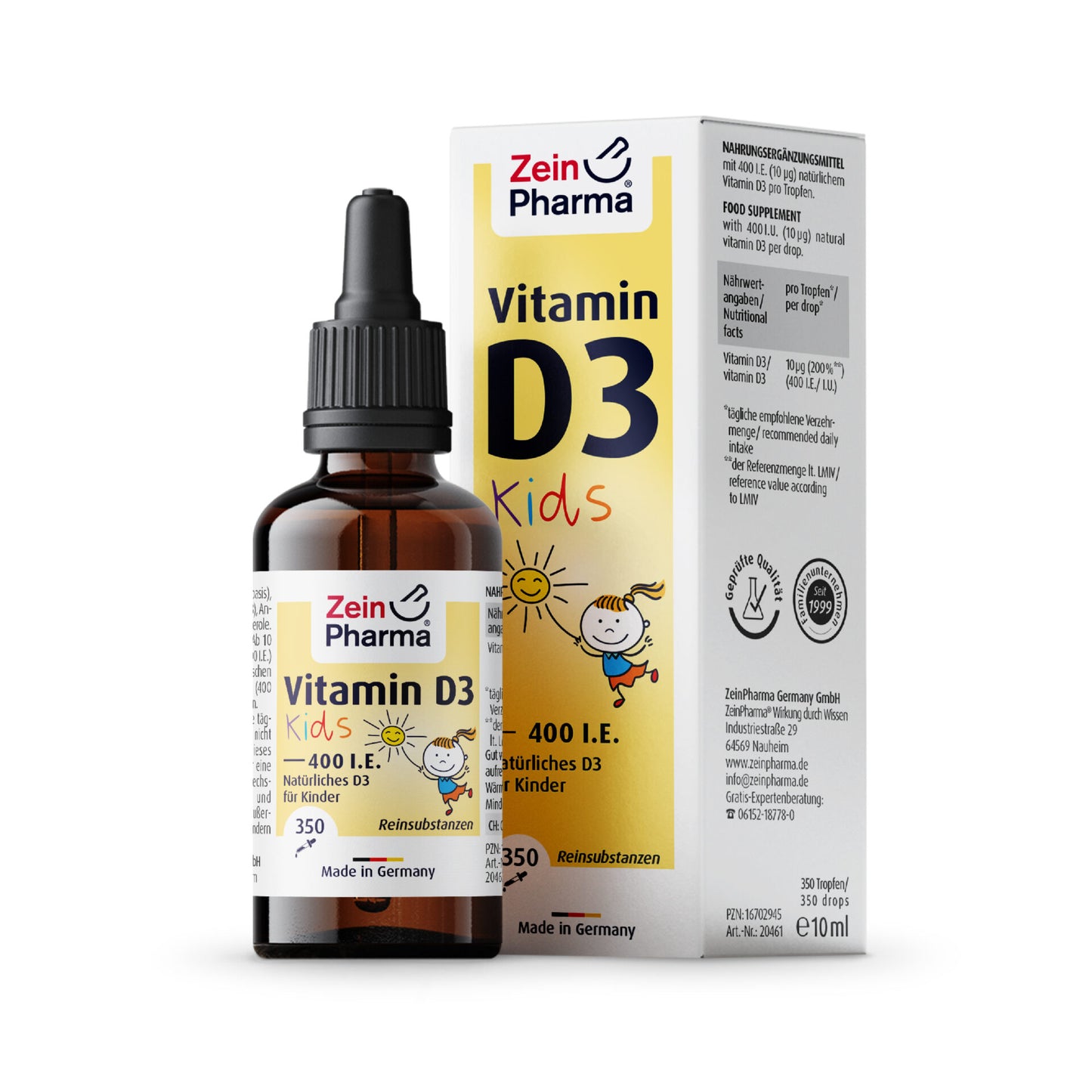 Vitamina D3 400 U.I. Crianças - 10ml Gotas