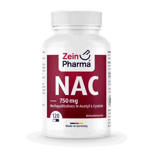 NAC (N-acetil L-Cisteína) 750mg (120 cápsulas)